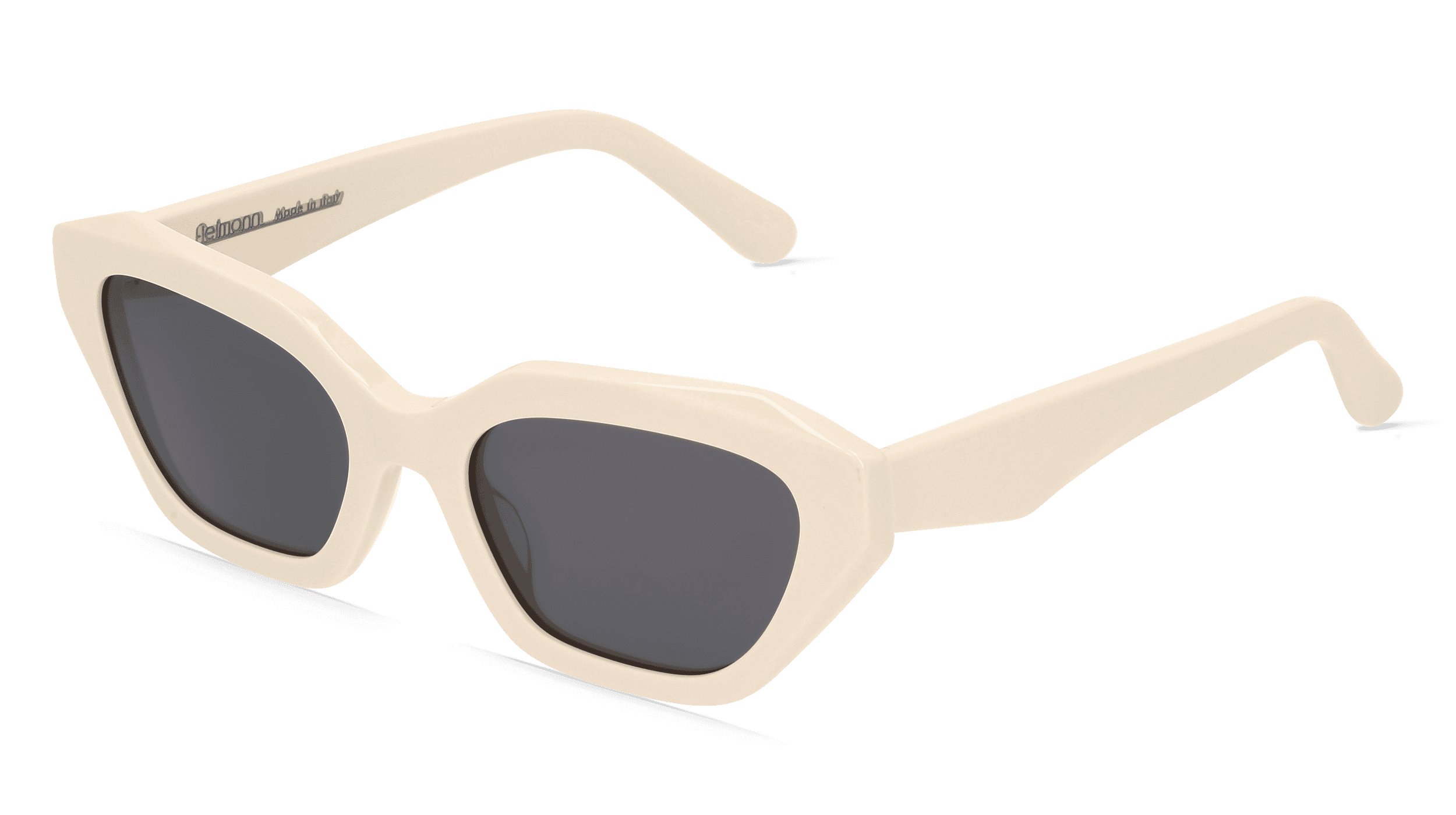 ASSIYA SUN Vrouwen Zonnebril, Beige glanzend