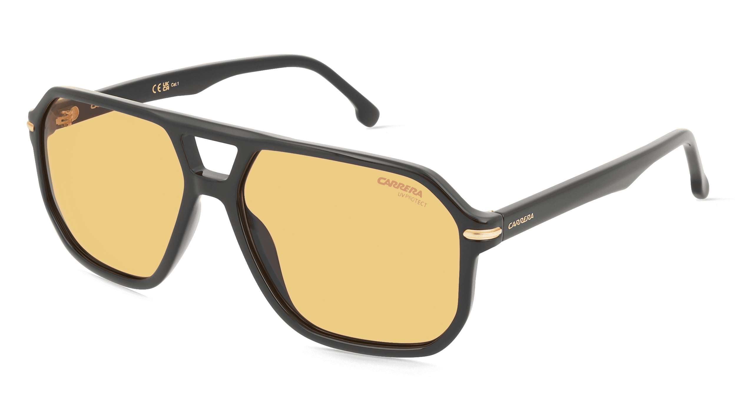 Carrera 302/S Mannen Zonnebril, Zwart geel