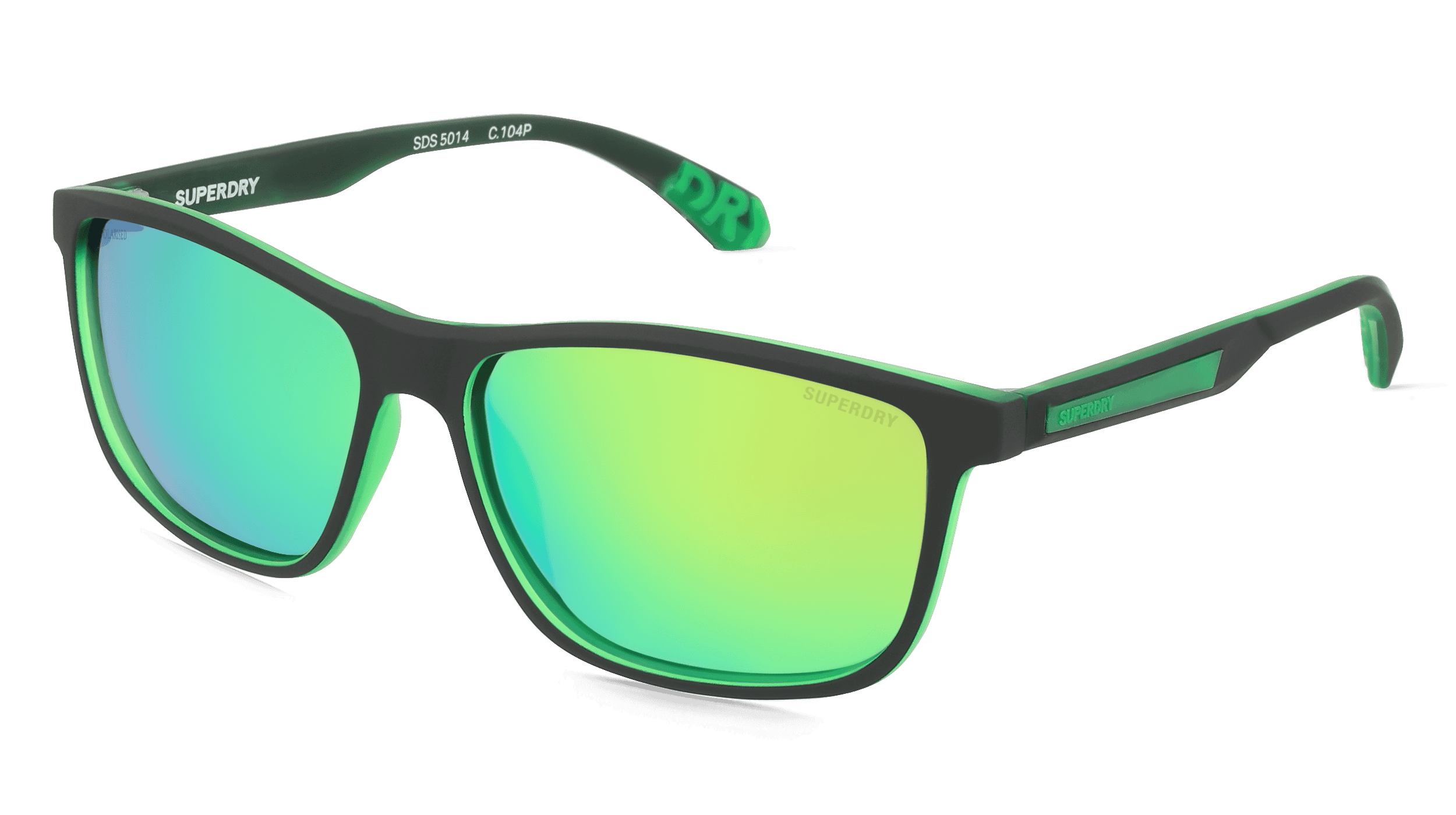Superdry SDS 5014 Unisex Zonnebril, zwart groen