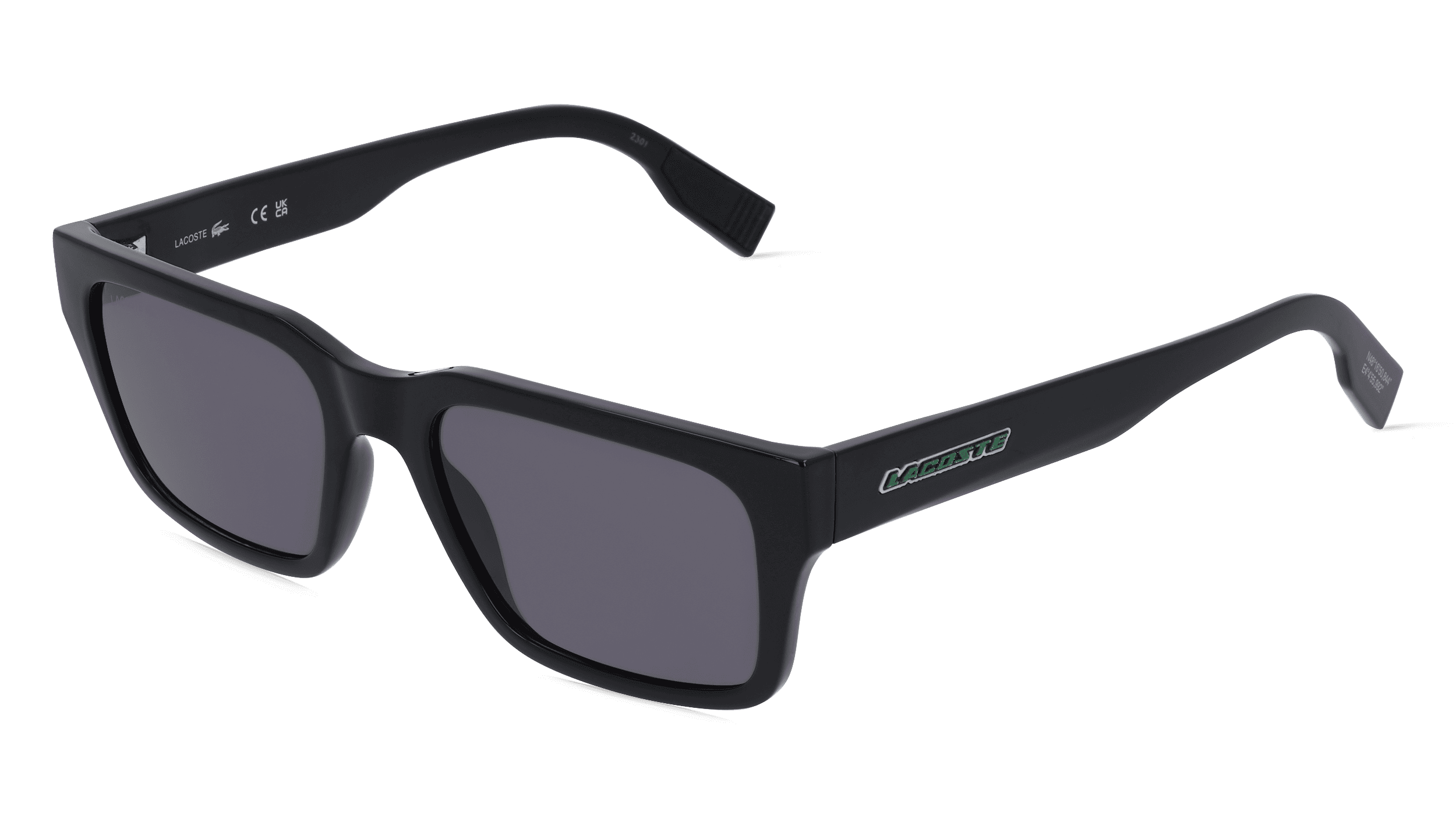 Lacoste L6004S Unisex Zonnebril, Zwart glanzend