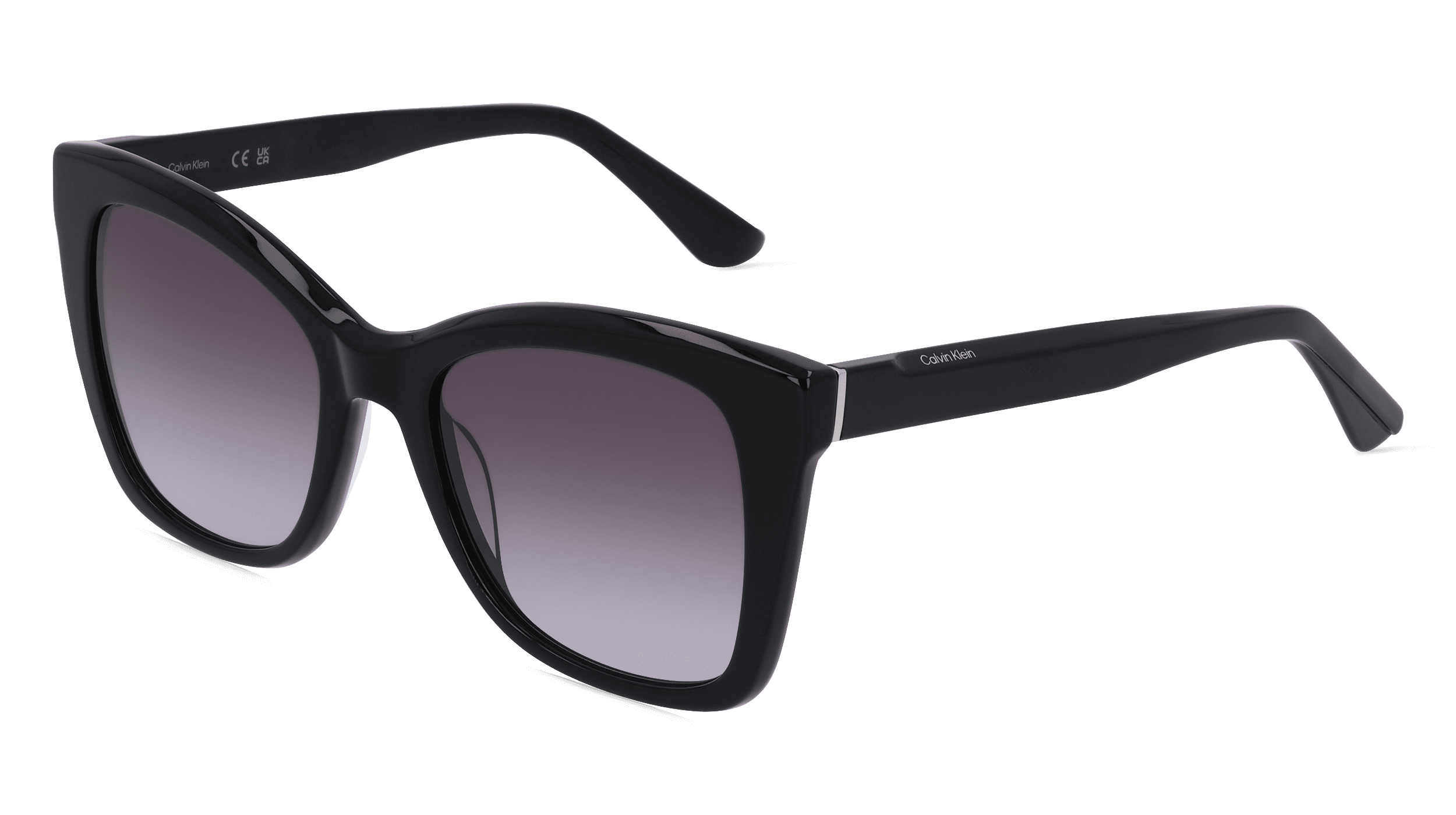 CALVIN KLEIN CK22530S Vrouwen Zonnebril, Zwart glanzend