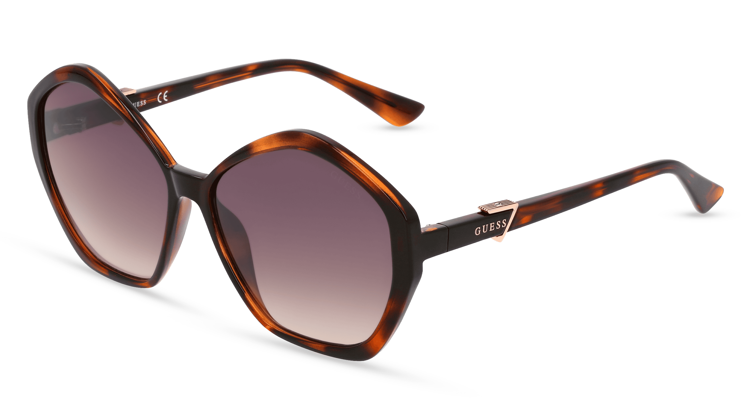 GUESS GU7813 Unisex Zonnebril, Havanna glanzend