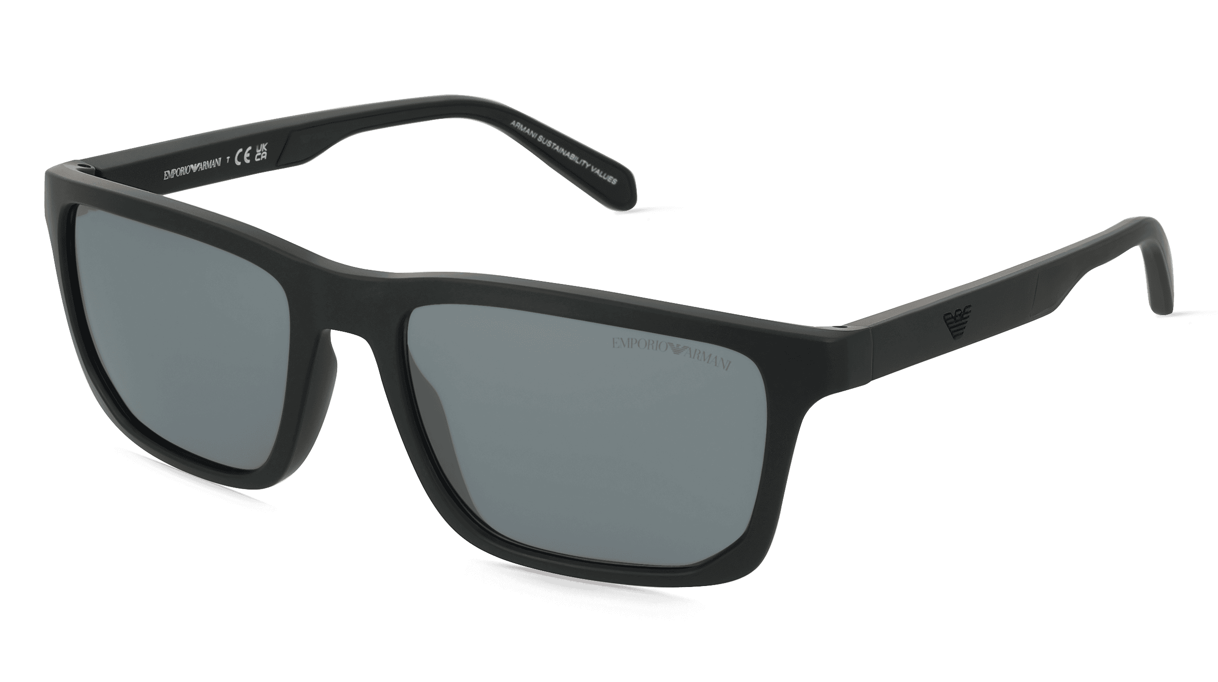 Emporio Armani 0EA4219 Mannen Zonnebril, zwart mat