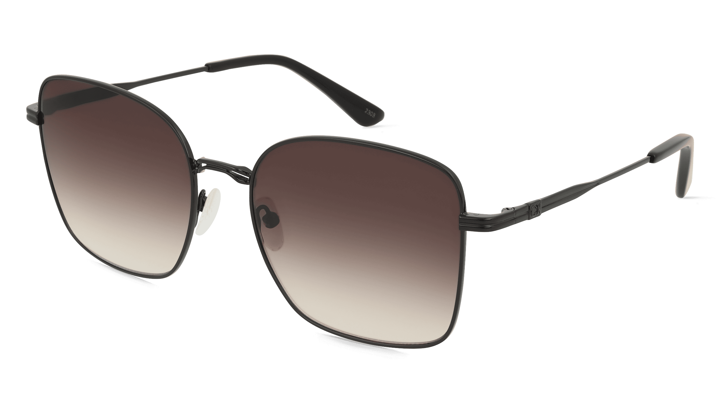 Calvin Klein CK23100S Unisex Zonnebril, zwart