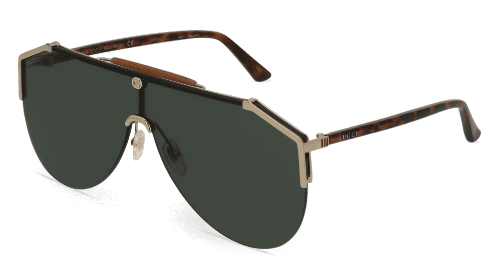 GUCCI GG0584S goud havana Hoekaanzicht