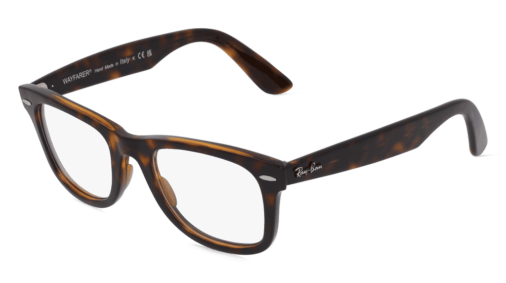 Ray-Ban RX4340V havana Hoekaanzicht