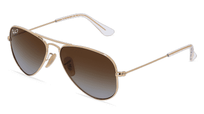 Ray-Ban Junior RJ9506S Rood gpud Hoekaanzicht