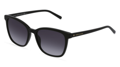 TOMMY HILFIGER EYEWEAR TH 1723/S Noir brillant Vue d'angle