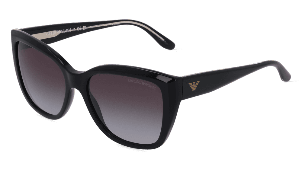 Emporio Armani EA 4198 Noir brillant Vue d'angle