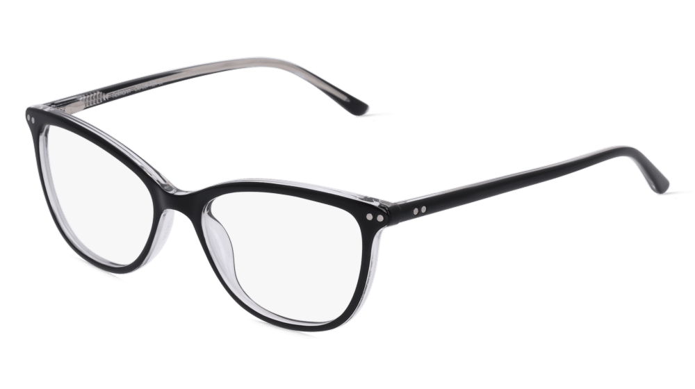 Fielmann OU 051 FLEX CL Cristal noir Vue d'angle