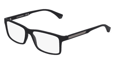EMPORIO ARMANI EA3038 zwart Hoekaanzicht