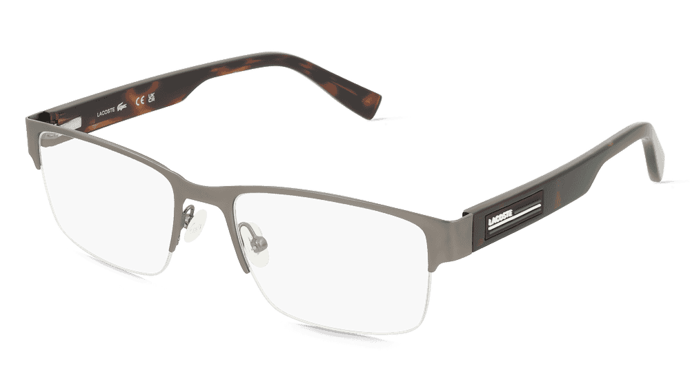 Lacoste L2299 Gris gun mat Vue d'angle