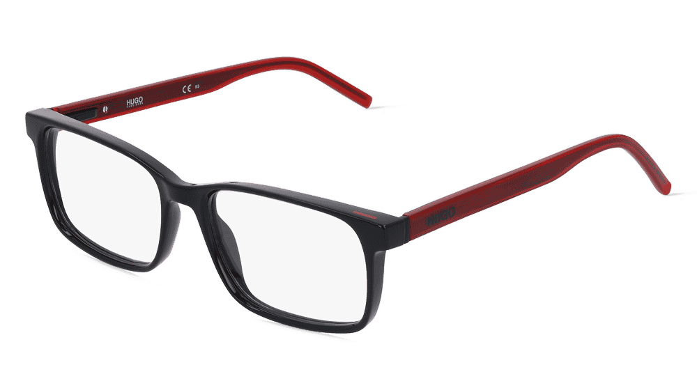 HUGO HG 1163 Rouge noir Vue d'angle