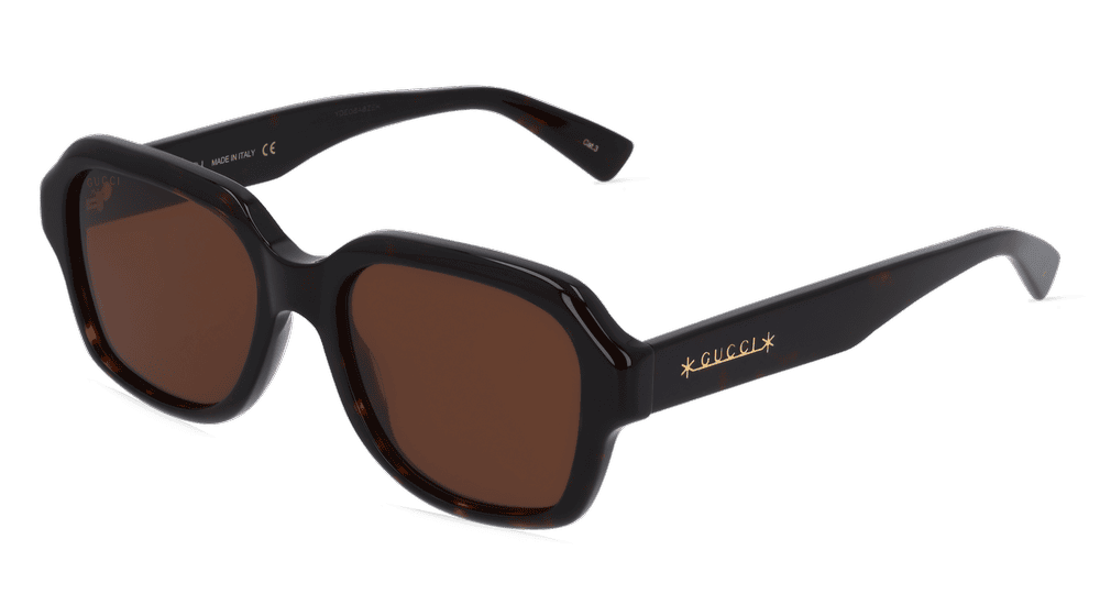 GUCCI GG1174S Havanna glanzend Hoekaanzicht