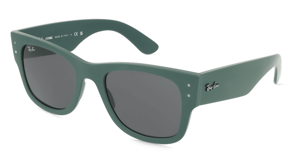 Ray-Ban RB4840S Vert mat Vue d'angle