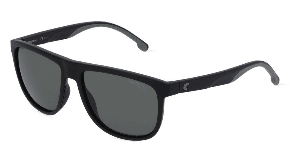 Carrera 8059/S zwart mat Hoekaanzicht