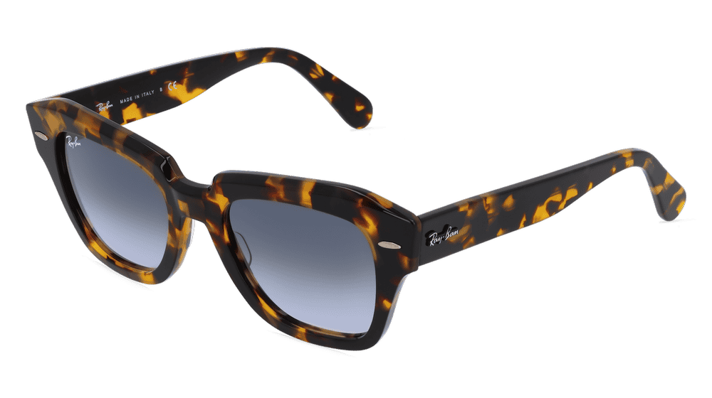 RAY-BAN RB2186 Jaune Havane Vue d'angle