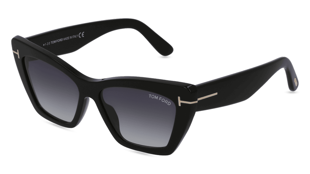 Tom Ford TF 0871 WYATT Noir brillant Vue d'angle