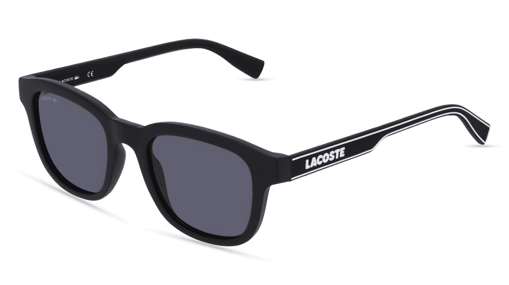 LACOSTE L966S zwart mat Hoekaanzicht