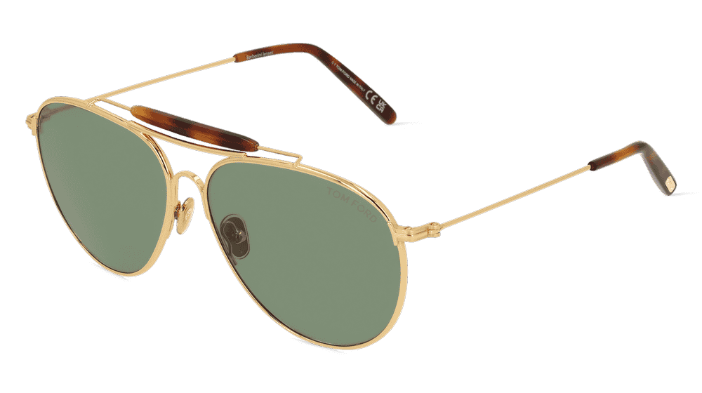 Tom Ford FT0995 RAPHAEL-02 Goud glanzend Hoekaanzicht