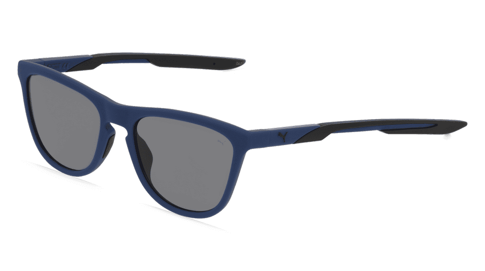 Puma PU0325S blauw mat Hoekaanzicht