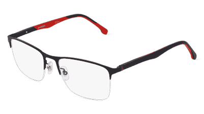 CARRERA 8861 zwart rood Hoekaanzicht