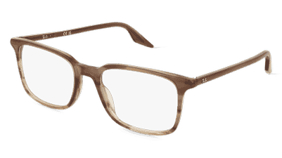 Ray-Ban RX5421 wit transparant Hoekaanzicht