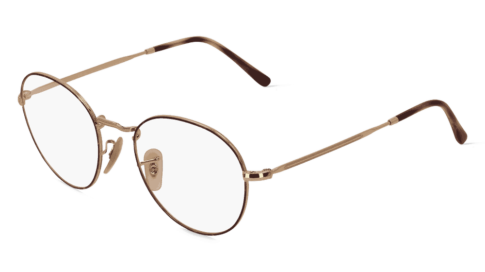 Ray-Ban RX3582V Havana goud Hoekaanzicht