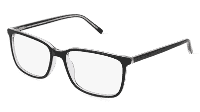 Fielmann JIL 006 RN zwart kristal Hoekaanzicht