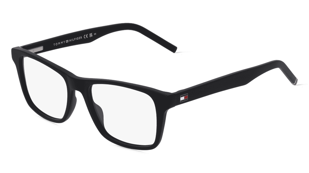 Tommy Hilfiger Eyewear TH 1990 zwart mat Hoekaanzicht