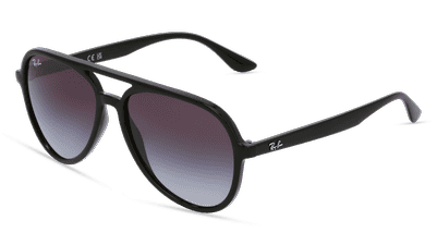 Ray-Ban RB4376 zwart Hoekaanzicht