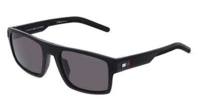 Tommy Hilfiger Eyewear TH 1977/S zwart mat Hoekaanzicht