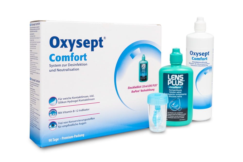 Oxysept Comfort 3x300ml + 90 Tabletten + 120ml