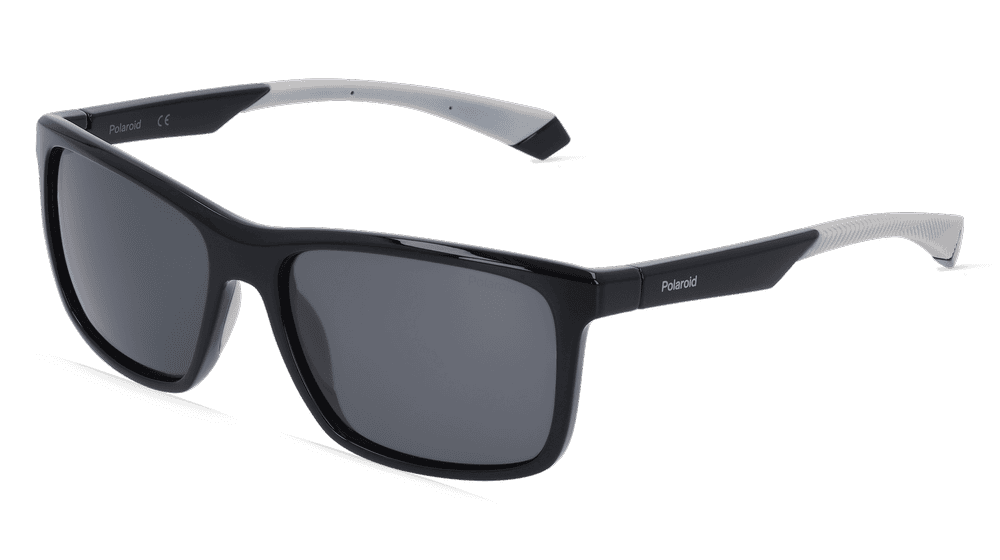 POLAROID PLD 7043/S Noir brillant Vue d'angle