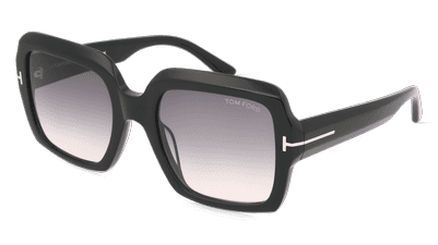 Tom Ford FT1082 KAYA Rouge brillant Vue d'angle