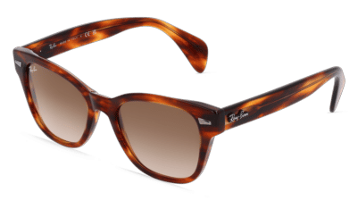 RAY-BAN RB0880S Havanna gestreept Hoekaanzicht