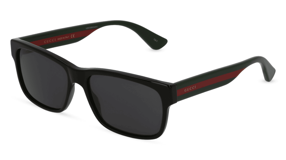 GUCCI GG0340S Rouge noir Vue d'angle