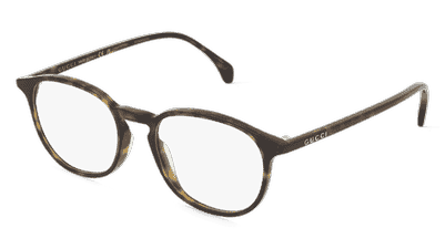 Gucci GG0551O Zwart transparant Hoekaanzicht