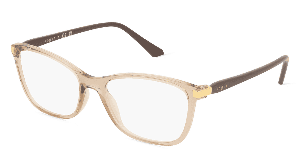 Vogue VO5378 Brun transparent Vue d'angle