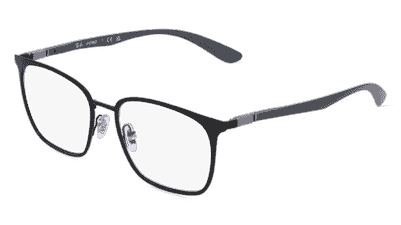 Ray-Ban RX6486 zwart zilver Hoekaanzicht