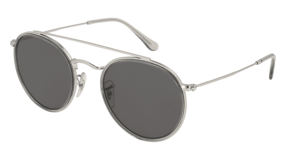 RAY-BAN RB 3647N ROUND DOUBLE Silver grey Corner View