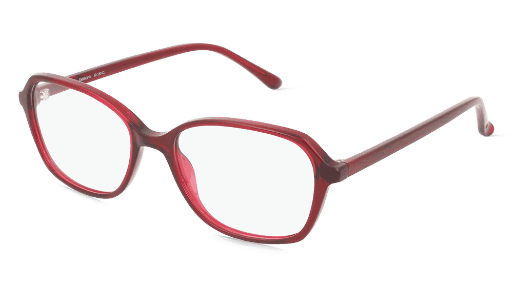 Fielmann BD 550 CL Rouge transparent Vue d'angle