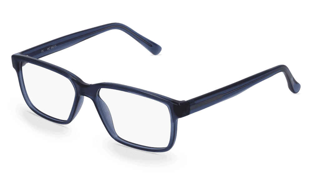 Hugo Bleu transparent Vue d'angle