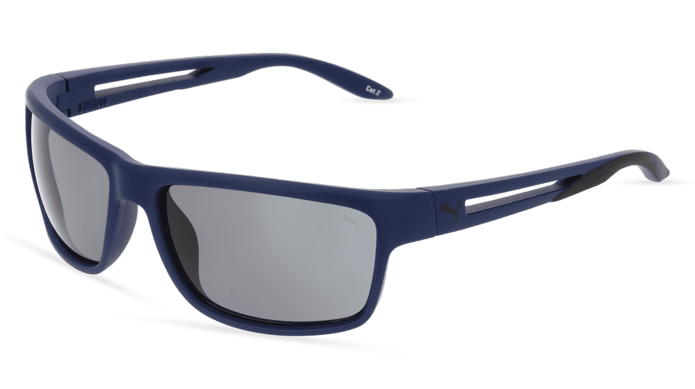 PUMA PU0353S blauw mat Hoekaanzicht