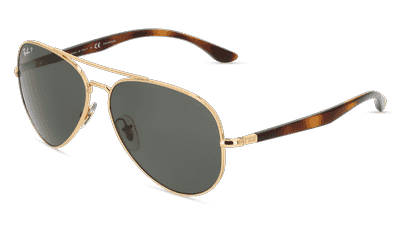 RAY-BAN RB 3675 Zilver glanzend Hoekaanzicht