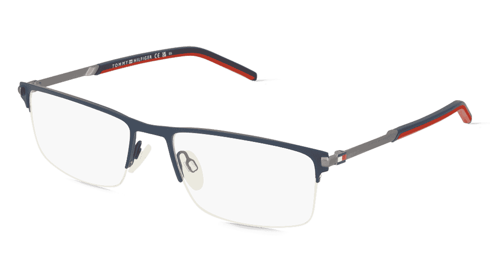 Tommy Hilfiger Eyewear TH 1993 Bleu mat Vue d'angle