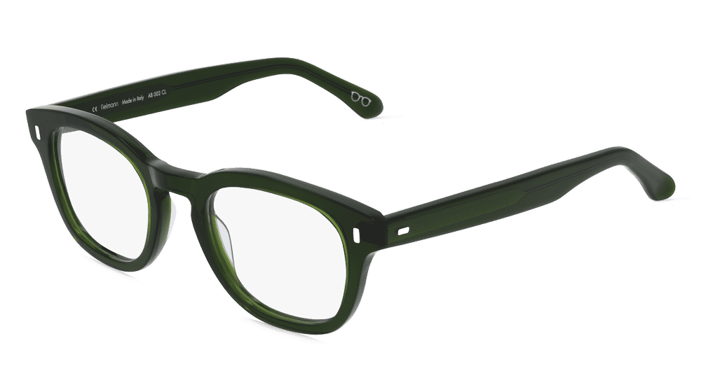 Fielmann AB 002 CL Olive transparent Vue d'angle