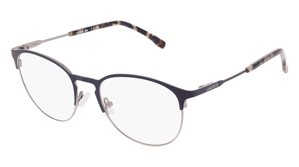 LACOSTE L2251 Silver blue matt Corner View