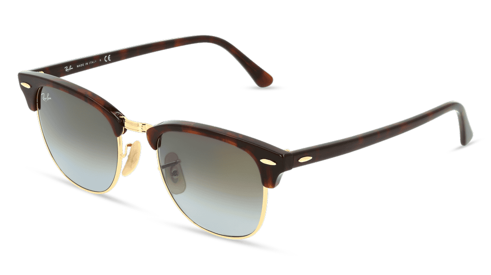 RAY-BAN RB 3016 CLUBMASTER Havanna rood Hoekaanzicht