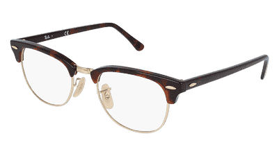 Ray-Ban VISTA RX5154 CLUBMASTER zwart zilver Hoekaanzicht